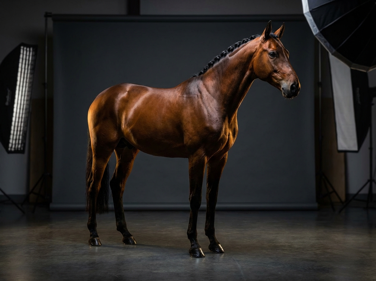 Premium featured listing in a horse sale catalog