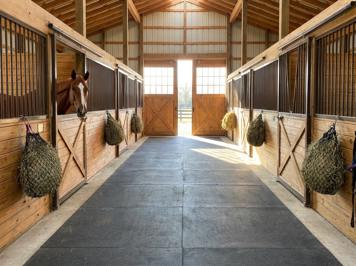 Photo gallery of barn, pastures, and arena