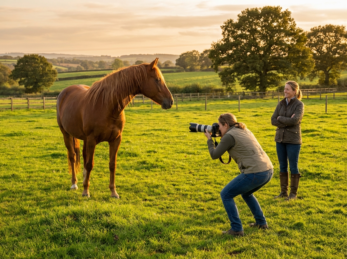 Session booking page on a photographer website