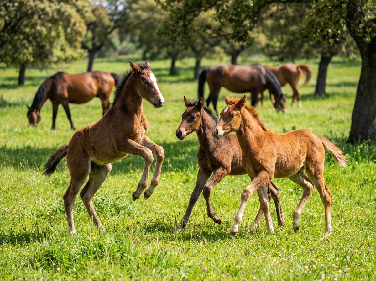Foal photo gallery on a breeder website