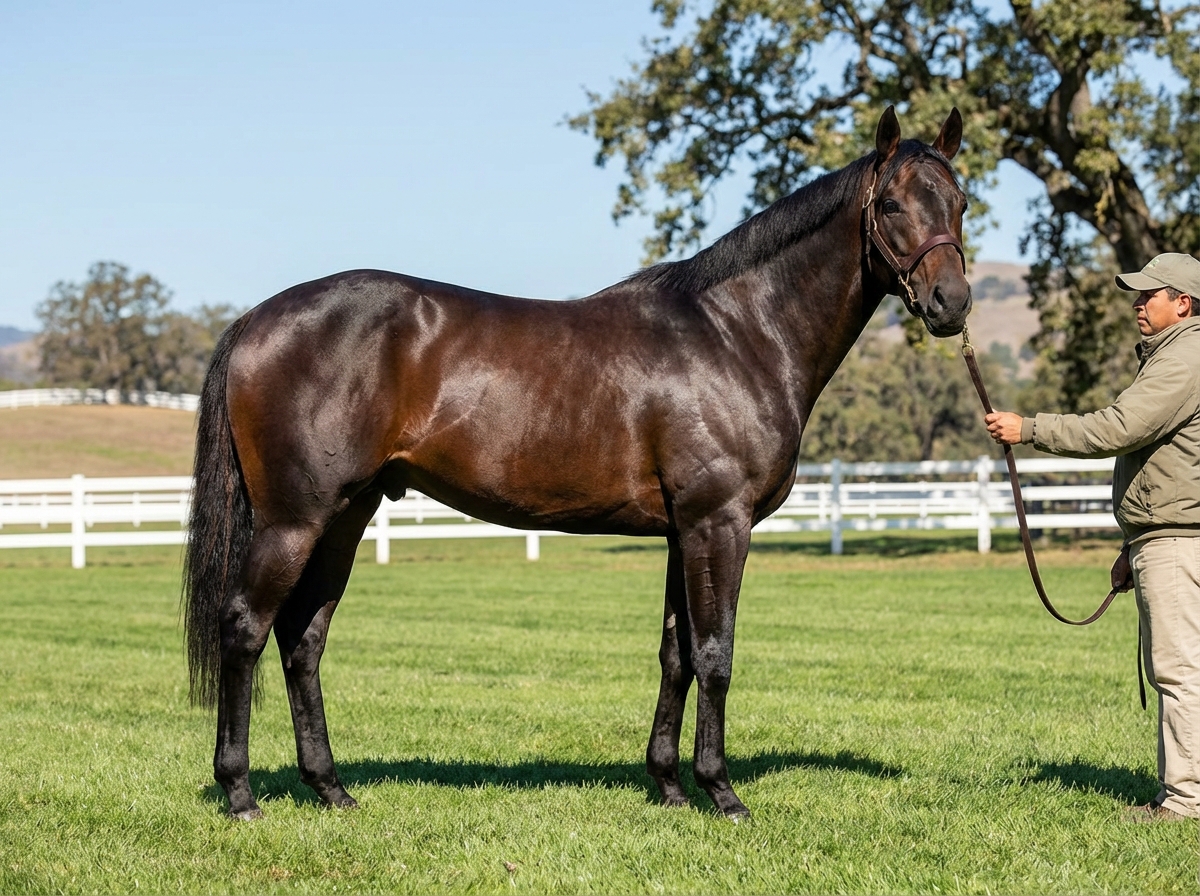 Stallion page on a breeder website