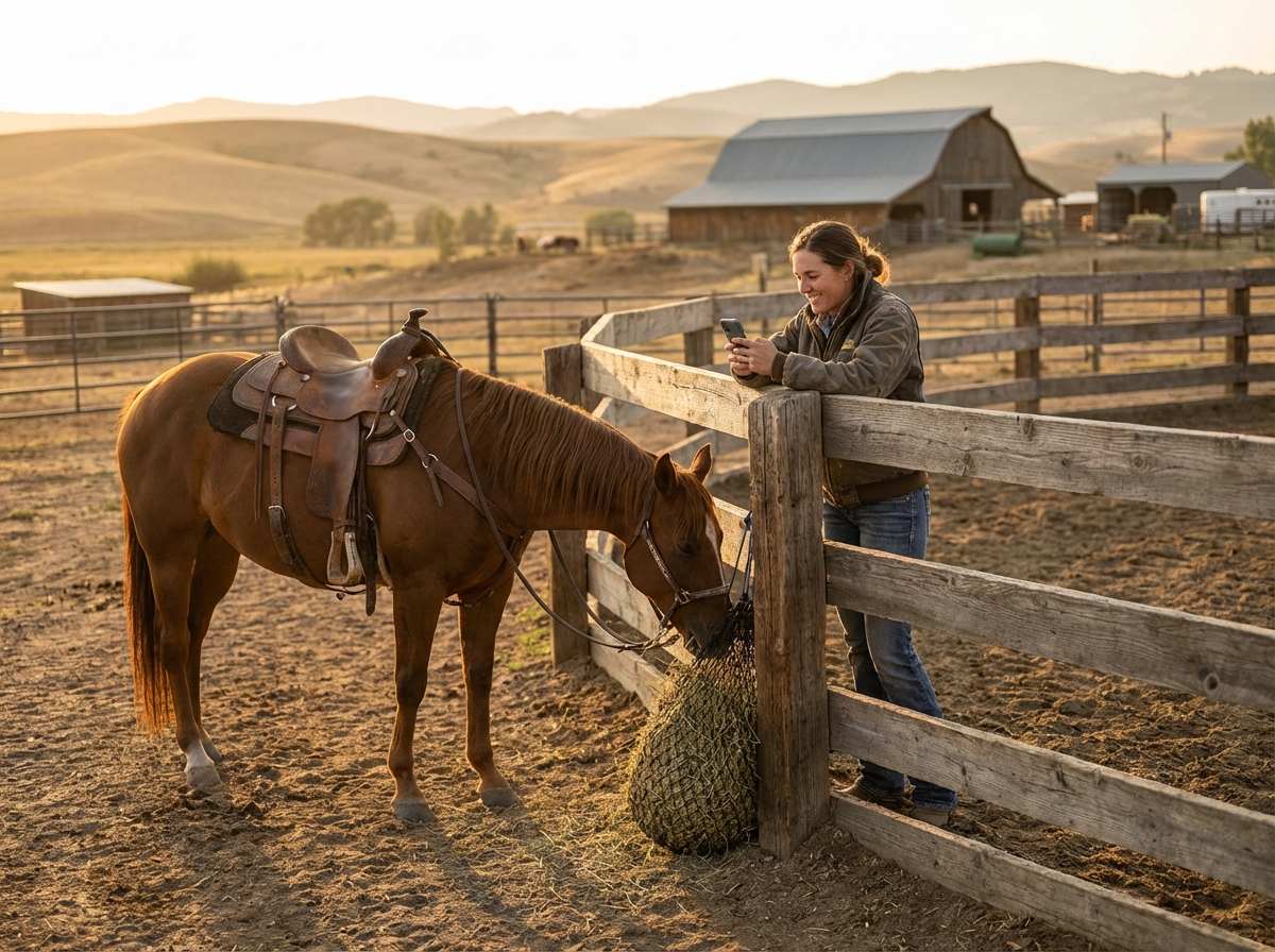 Contact form on a horse trainer website