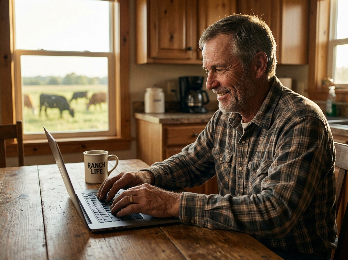 Cattle purchase contract being signed electronically