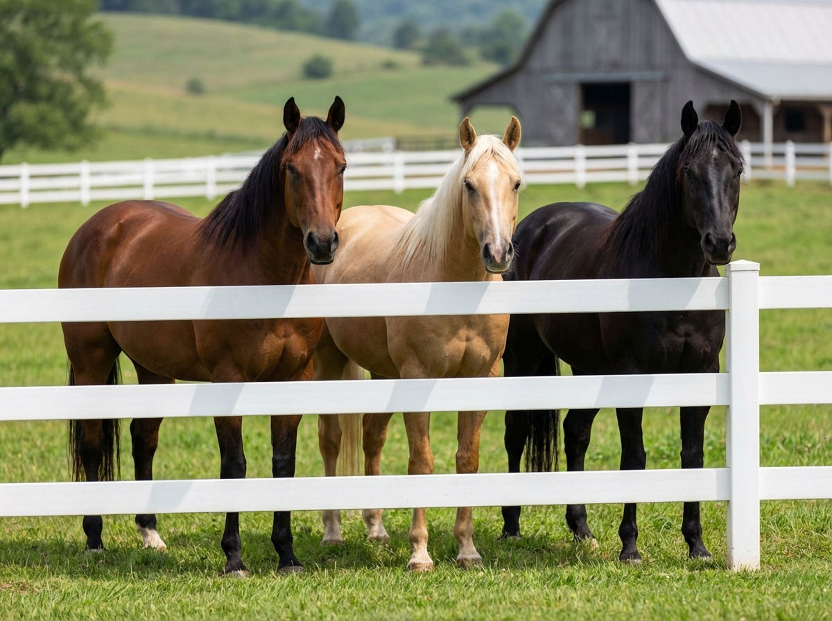 Stallion roster page showing multiple stallions with fees and details